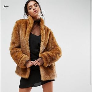 ASOS Coat in Vintage Faux